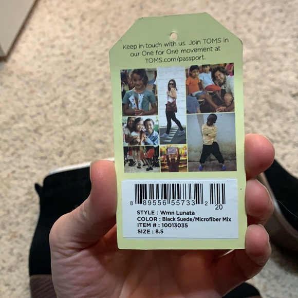 Tom’s black suede booties 8.5 - Picture 5 of 5